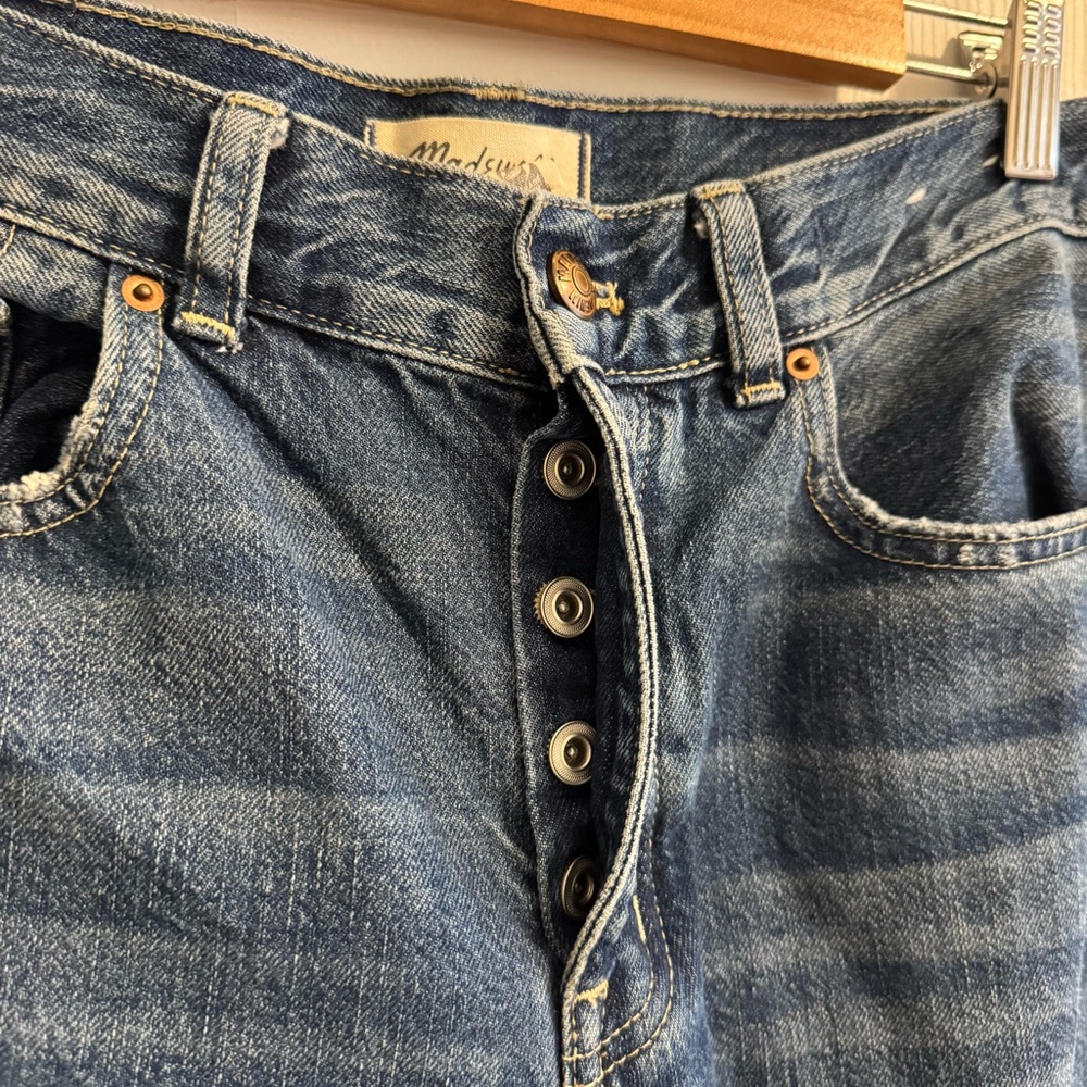 MADEWELL Low Slung Baggy Crop Jeans 26P - Picture 4 of 12